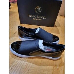 Marc Joseph New York Women’s Black Patent Leather Sneaker Casual Fashion 6.5 M